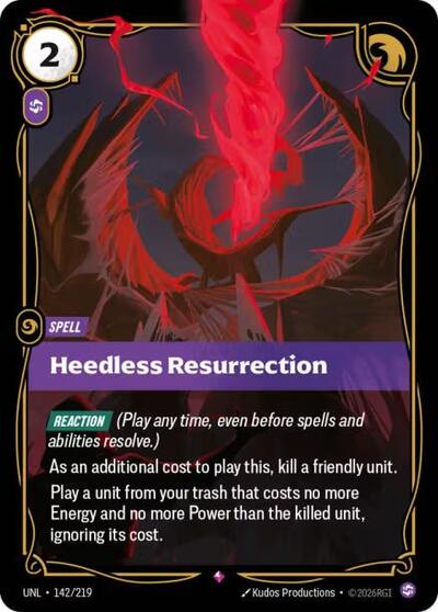 UNL-142 Heedless Resurrection R