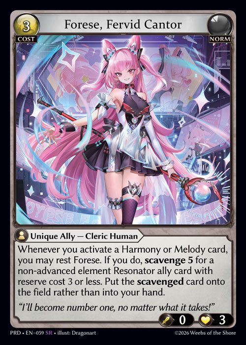 PRD-059 Forese, Fervid Cantor