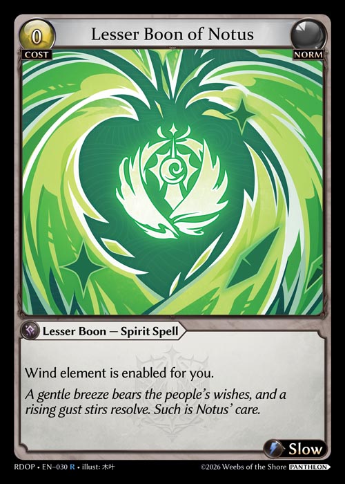 RDOP-030 Lesser Boon of Notus