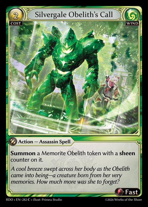 RDO-282 Silvergale Obelith's Call
