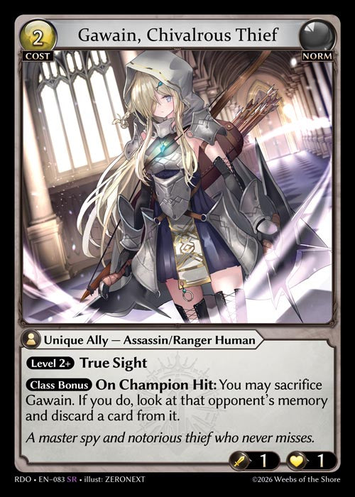 RDO-083 Gawain, Chivalrous Thief