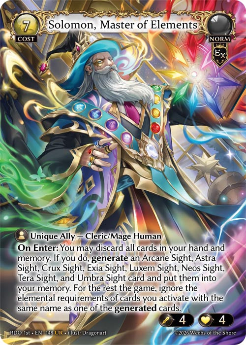 RDO1e-148 Solomon, Master of Elements