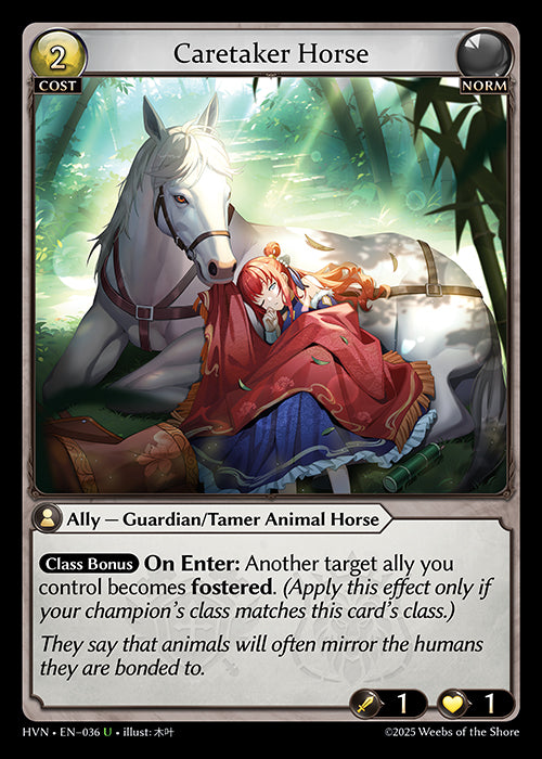 HVN-036 Caretaker Horse (FOIL)