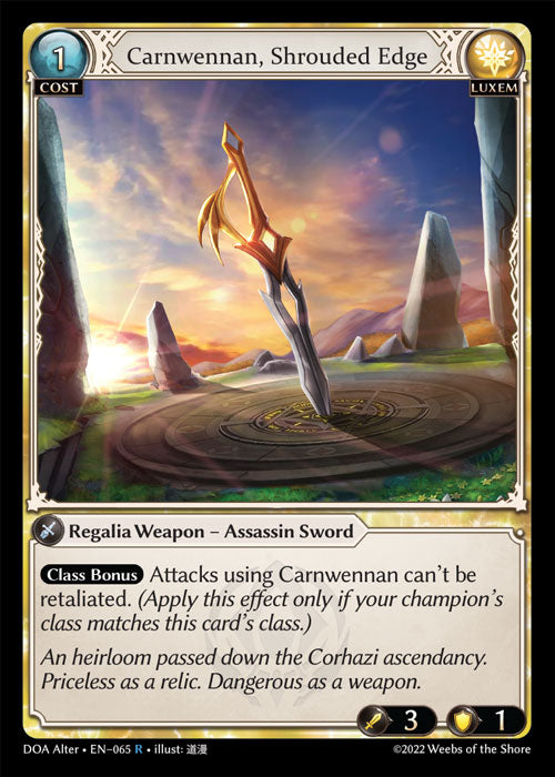 DOA-065 Carnwennan, Shrouded Edge