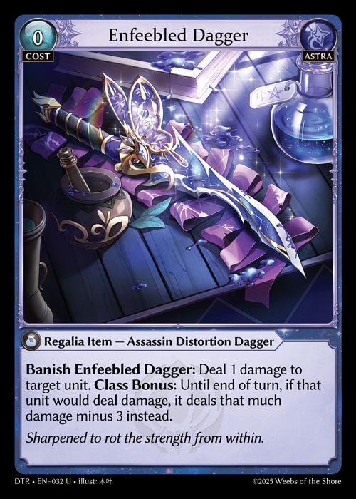 DTR-032 Enfeebled Dagger (Foil)