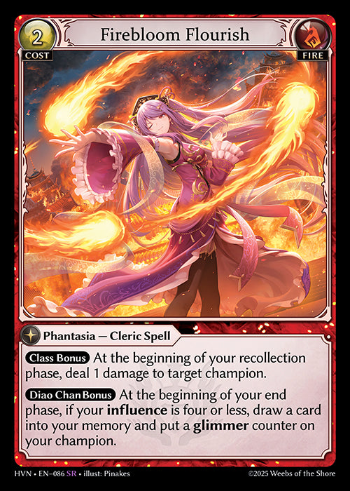 HVN-086 Firebloom Flourish (FOIL)