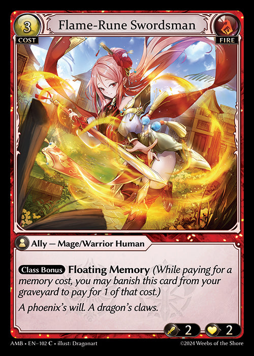 AMB-102 Flame-Rune Swordsman (FOIL)