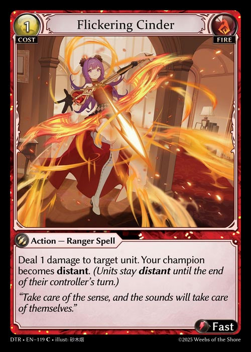 DTR-119 Flickering Cinder (Foil)