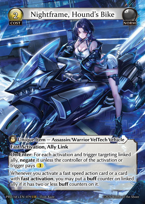 PRD-079 Nightframe, Hound's Bike
