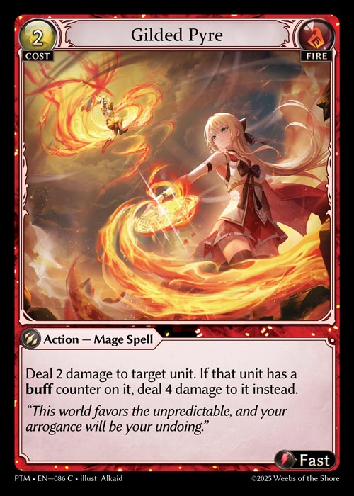PTM-086 Gilded Pyre (Foil)