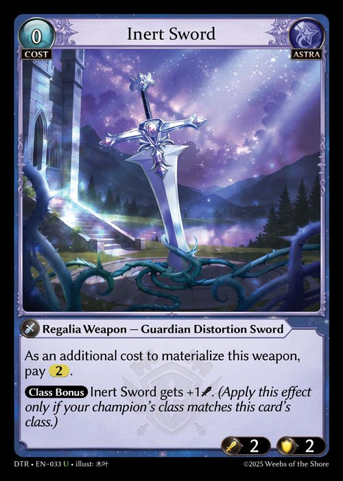 DTR-033 Inert Sword (Foil)