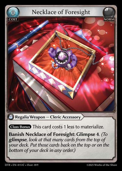 DTR-015 Necklace of Foresight (Foil)