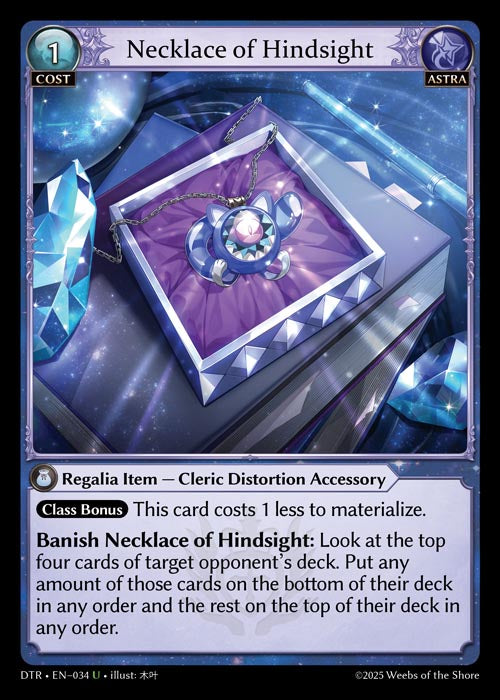 DTR-034 Necklace of Hindsight (Foil)