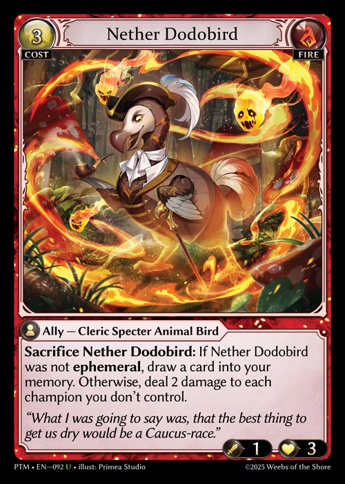 PTM-092 Nether Dodobird (Foil)