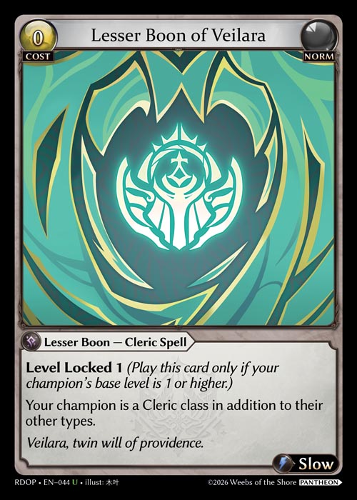 RDOP-044 Lesser Boon of Veilara
