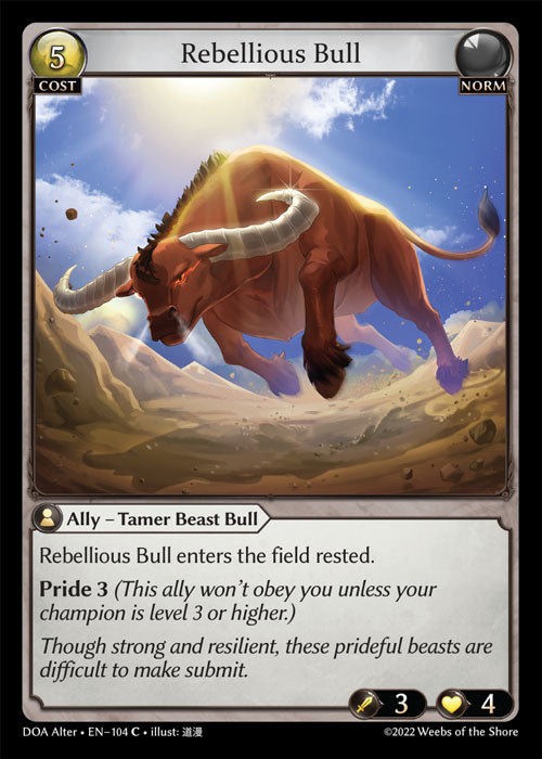 DOA-104 Rebellious Bull (Foil)