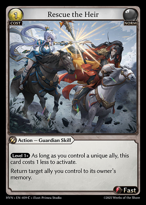 HVN-059 Rescue the Heir (FOIL)