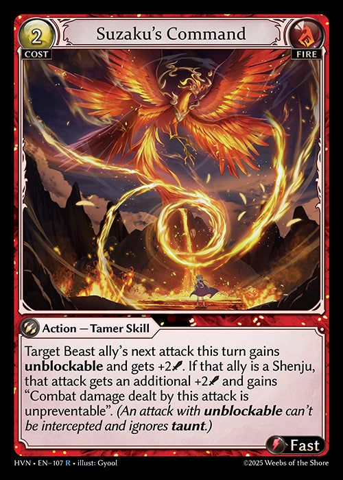 HVN-107 Suzaku's Command (FOIL)