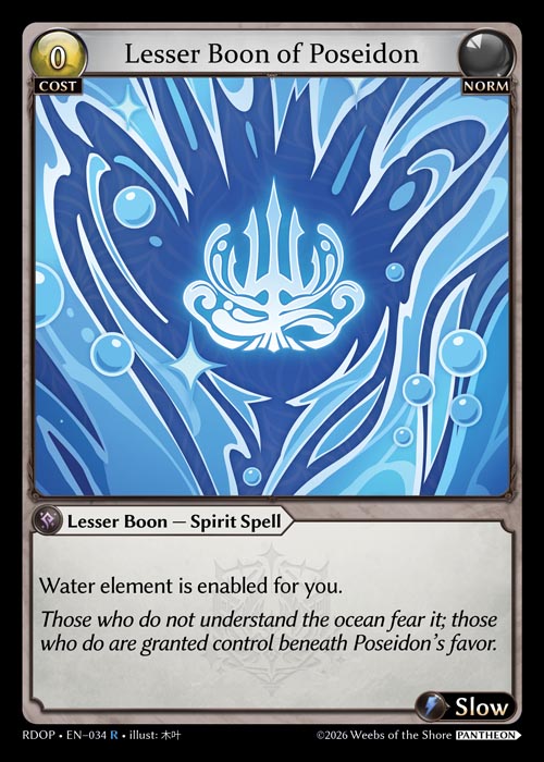 RDOP-034 Lesser Boon of Poseidon