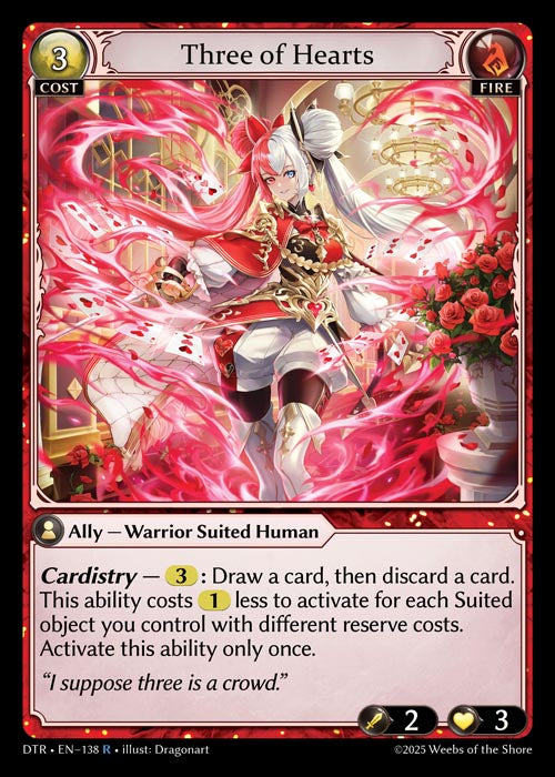 DTR-138 Three of Hearts (Foil)