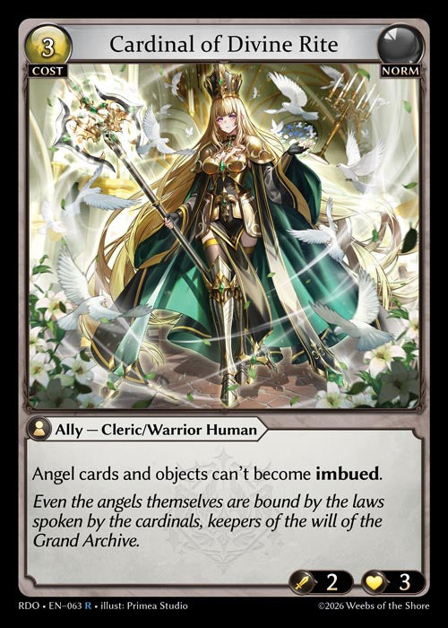 RDO-063 Cardinal of Divine Rite
