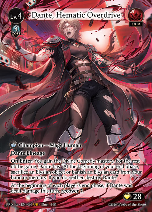 PRD-007 Dante, Hematic Overdrive