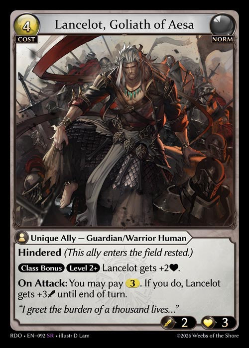 RDO-092 Lancelot, Goliath of Aesa
