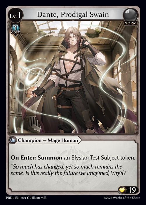 PRD-004 Dante, Prodigal Swain