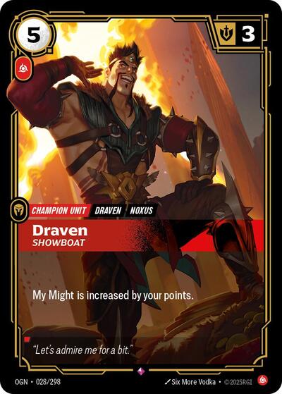 OGN-028 Draven - Showboat R