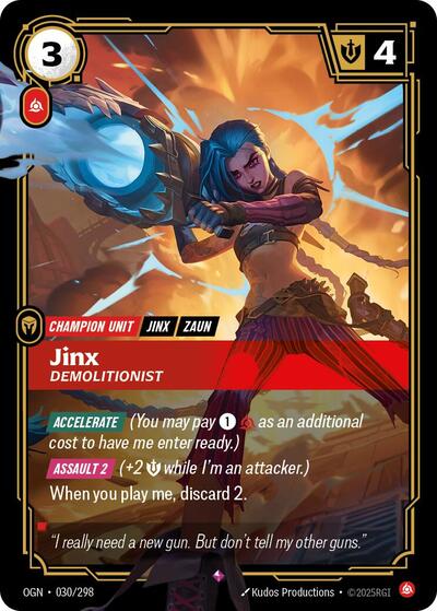 OGN-030 Jinx - Demolitionist R