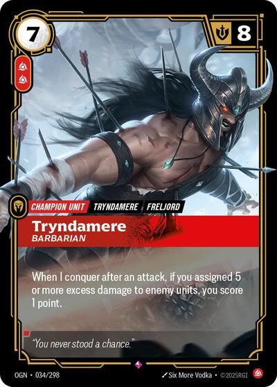 OGN-034 Tryndamere - Barbarian R