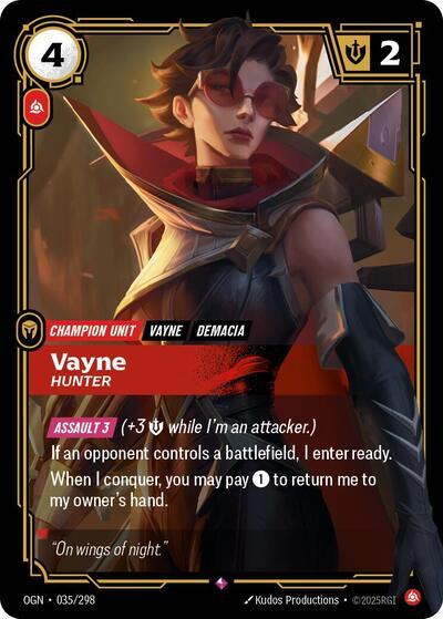 OGN-035 Vayne - Hunter R
