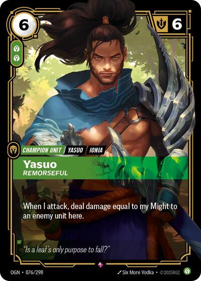 OGN-076 Yasuo - Remorseful R