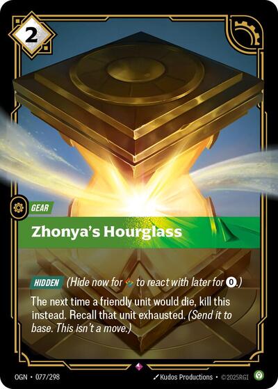 OGN-077 Zhonya's Hourglass R