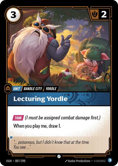 OGN-087 Lecturing Yordle C