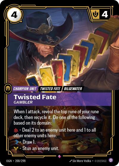 OGN-200 Twisted Fate - Gambler R