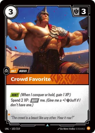 UNL-102 Crowd Favorite U