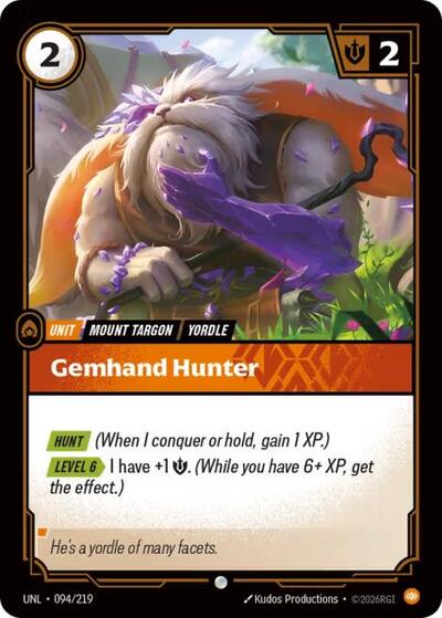 UNL-094 Gemhand Hunter C
