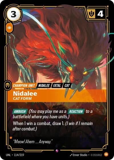 UNL-114 Nidalee - Cat Form R