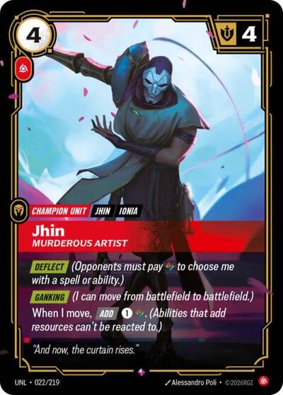 UNL-022 Jhin - Murderous Artist R