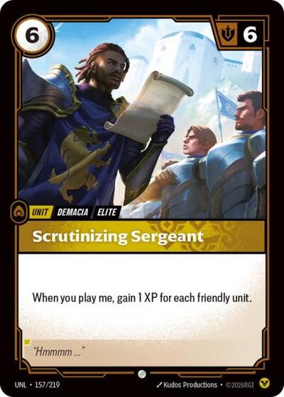 UNL-157 Scrutinizing Sergeant C