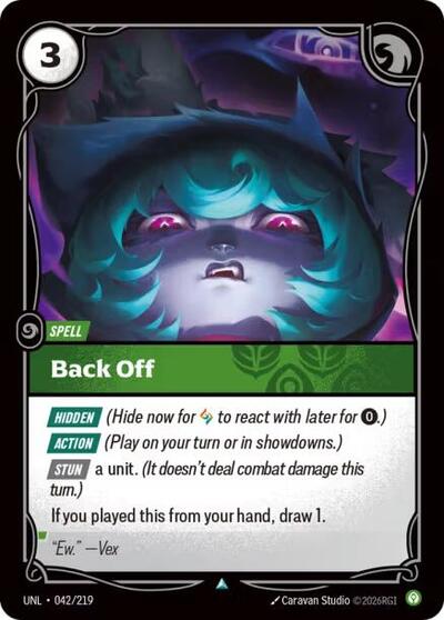 UNL-042 Back Off U