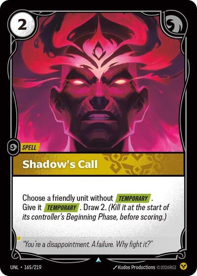 UNL-165 Shadow's Call U