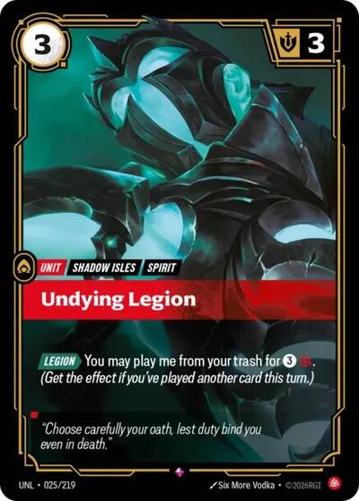 UNL-025 Undying Legion R