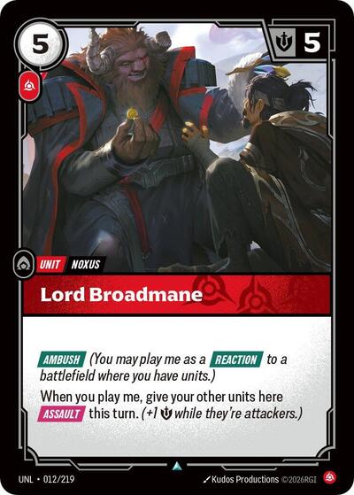 UNL-012 Lord Broadmane U