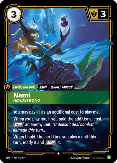 UNL-052 Nami - Headstrong R