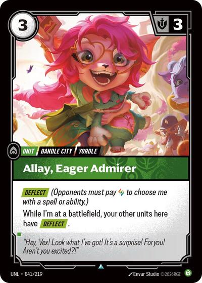 UNL-041 Allay, Eager Admirer U