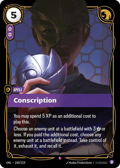 UNL-140 Conscription R