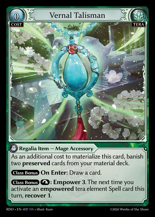 RDO-037 Vernal Talisman