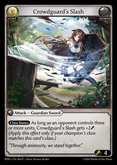 RDO-065 Crowdguard's Slash